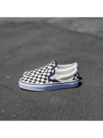 Vans Checkerboard Slip-On Bianco Nero