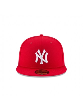 NEW ERA NEW YORK YANKEES SCARLET BASIC 59FIFTY FITTED