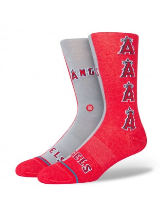 Stance Los Angeles Angels Split Crew Socks Rosso