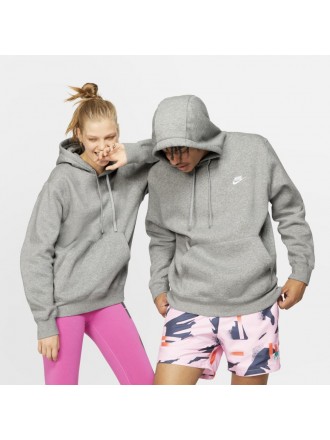 Nike Sportswear Club Fleece Pullover Felpa con cappuccio grigio scuro