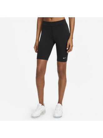 Pantaloncini da ciclismo a vita media Nike Sportswear Essential Donna Nero