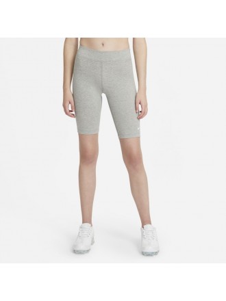 Pantaloncini da ciclismo a vita media Nike Sportswear Essential Donna Grigio