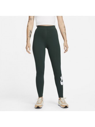 Leggings Nike Sportswear Essential a vita alta con logo verde Pro Donna