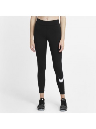 Leggings Nike Essential Swoosh Mid-Rise Donna Nero