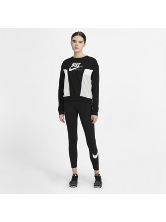 Leggings Nike Essential Swoosh Mid-Rise Donna Nero