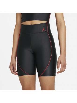 Donne Jordan Essentials Pantaloncini da bici a vita media Nero Rosso