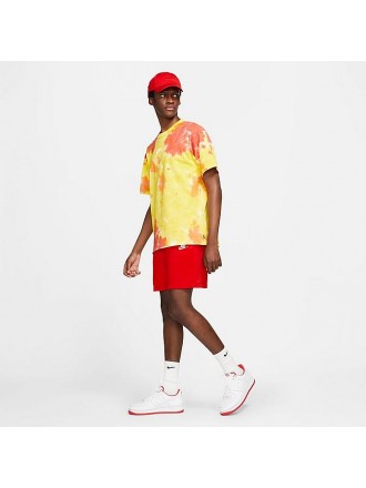 Maglietta Nike Sportswear Premium Essentials Tie-Dye Giallo Arancione