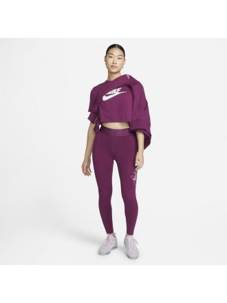 Leggings grafici a vita alta Nike Air Donna Sangria