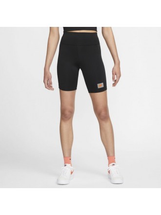 Pantaloncini da ciclismo a vita alta Nike Sportswear Utility Donna Nero