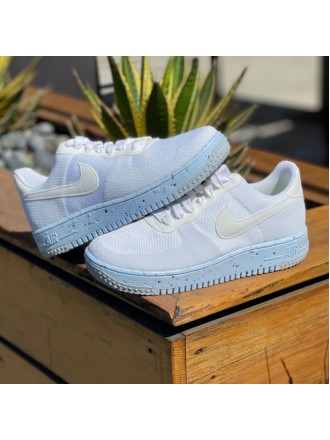 Donne Nike Air Force 1 Crater FlyKnit Bianco