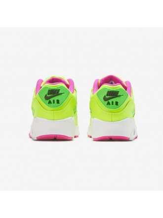 Nike Air Max 90 Leather GS Volt Fire Pink
