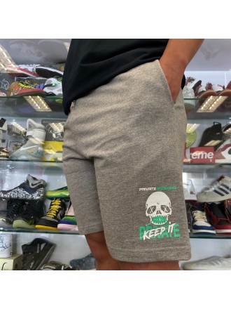Private Sneakers Keep It Private Shorts Grigio
