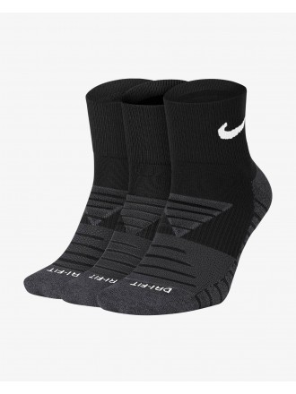 Calze Nike Everyday Max Cushioned 3 Pack Quarter Nero