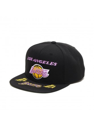 Cappello Mitchell & Ness NBA Front Loaded Snapback HWC Los Angeles Lakers Nero