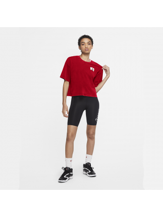 Maglietta Jordan Essentials a maniche corte Boxy Donna Rosso Universit