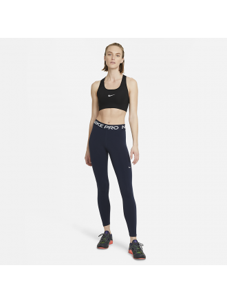 Leggings Nike Pro Mid-Rise Mesh-Paneled Obsidian Donna