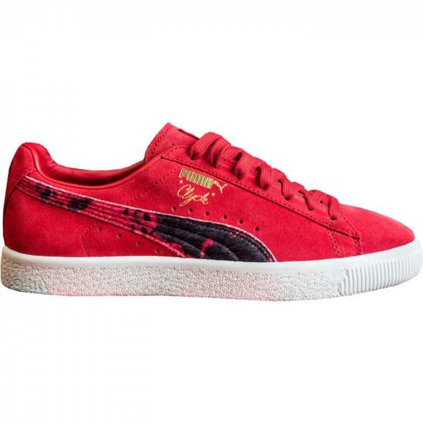 Scarpe Packer x Puma Clyde Cow Suit Rosso