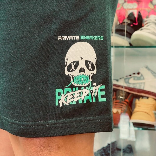 Private Sneakers Keep It Private Pantaloncini Verde Pino