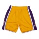 Mitchell & Ness NBA Los Angeles Lakers 2009-10 Pantaloncini Swingman Viola Oro