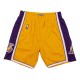 Mitchell & Ness NBA Los Angeles Lakers 2009-10 Pantaloncini Swingman Viola Oro
